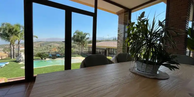 Terrassa de Casa o xalet en venda en Loja amb Aire condicionat, Jardí privat i Terrassa