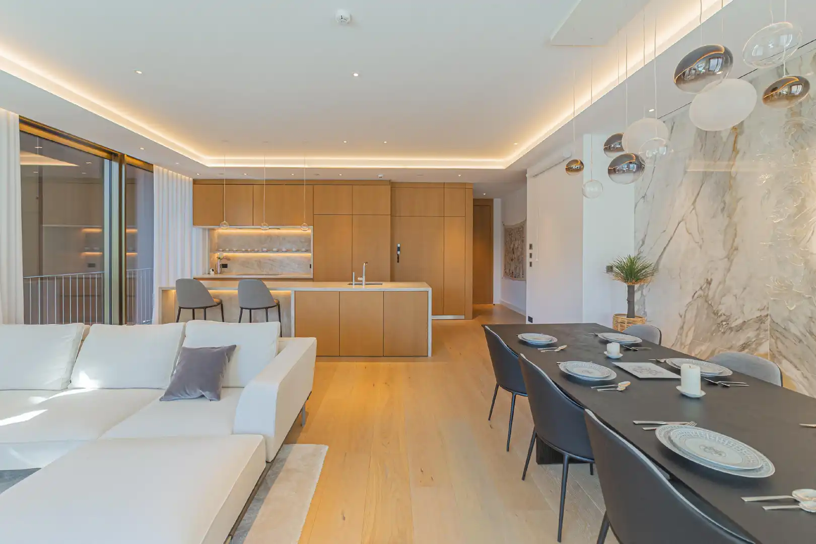 Sala de estar de Piso en venta en Barcelona con Aire acondicionado, Calefacción y Parquet
