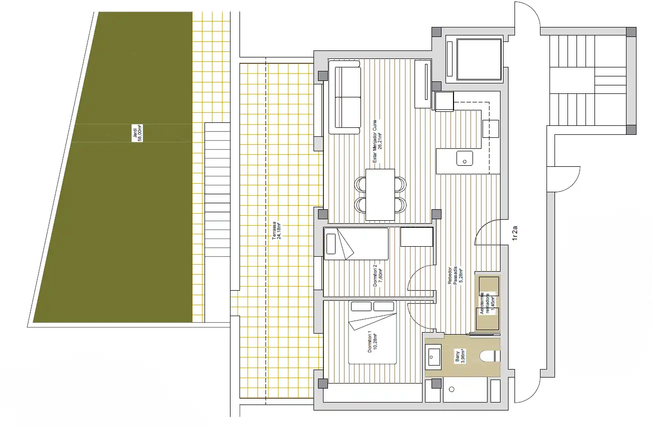 Wohnung zum Verkauf in Igualada mit Heizung, Privatgarten und Terrasse