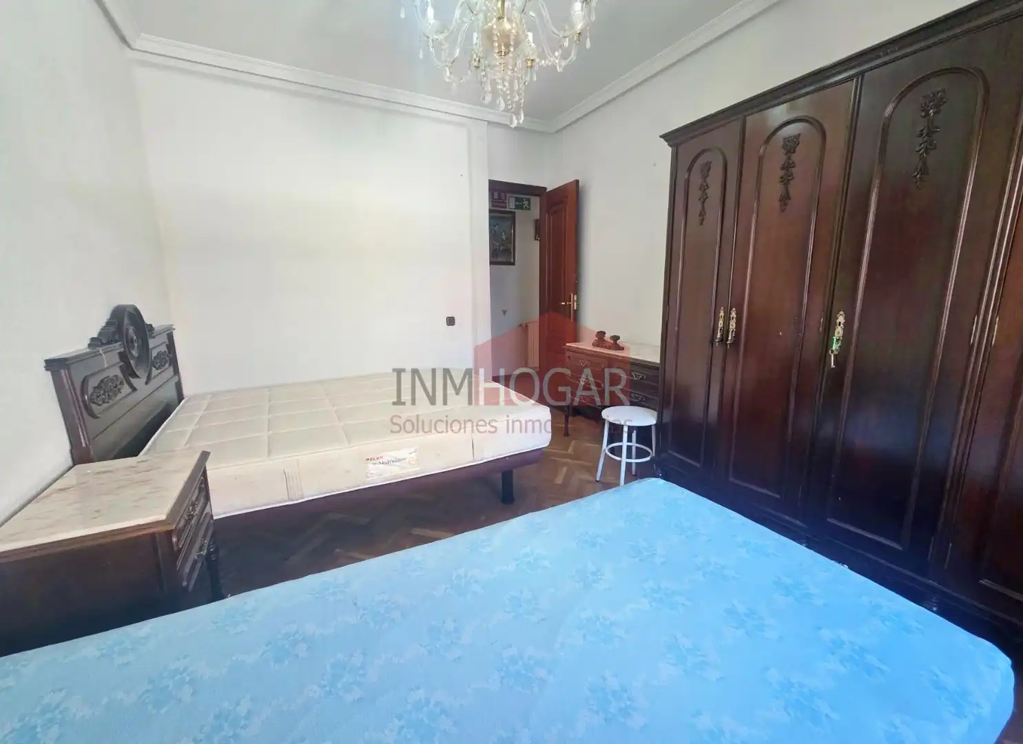 Bedroom of Flat for rent in Ávila  with Heating, Parquet flooring and Furnished