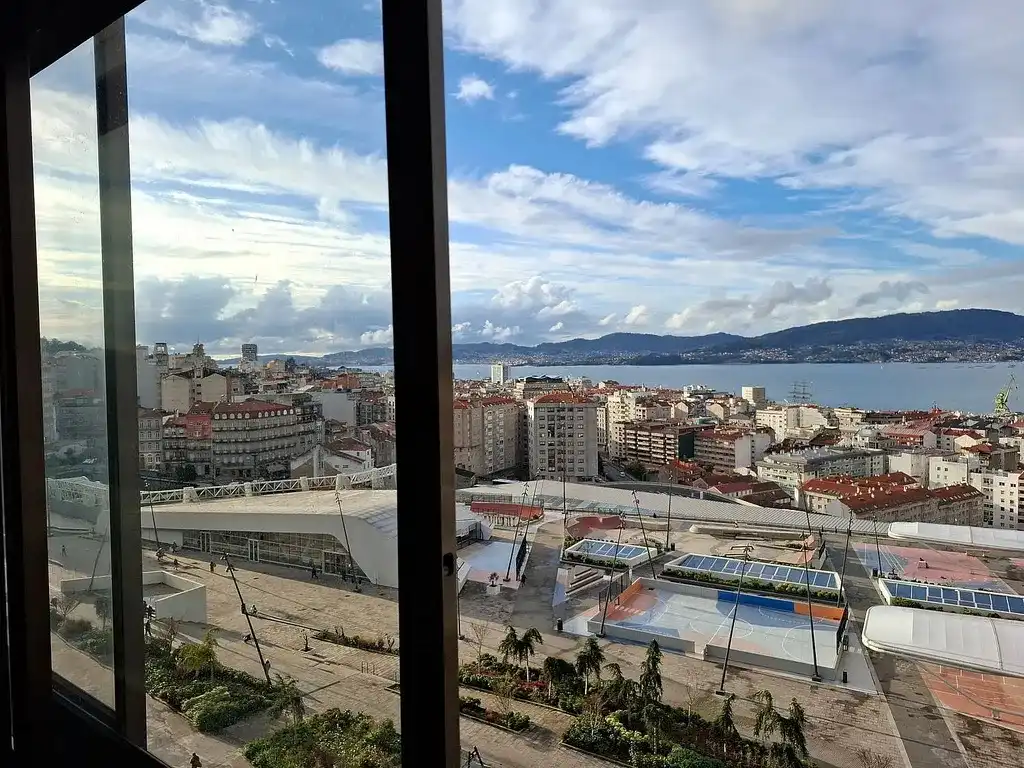 Exterior view of Flat for sale in Vigo   with Heating, Parquet flooring and Terrace