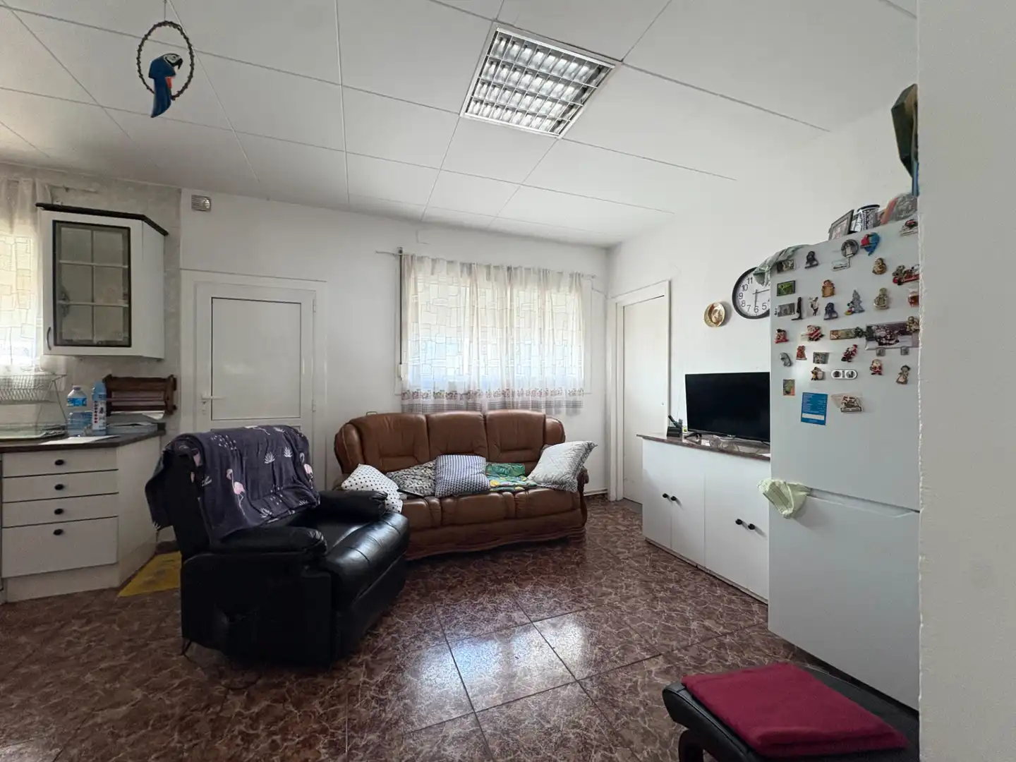 Wohnzimmer von Einfamilien-Reihenhaus zum Verkauf in Roses mit Klimaanlage, Heizung und Terrasse
