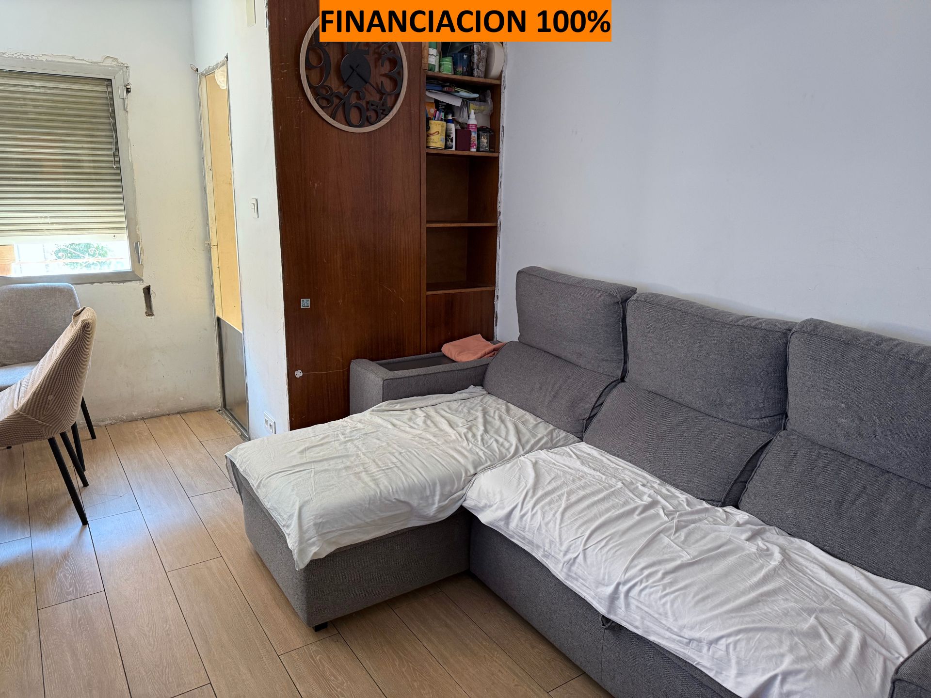 Living room of Flat for sale in  Zaragoza Capital  with Air Conditioner, Terrace and Storage room