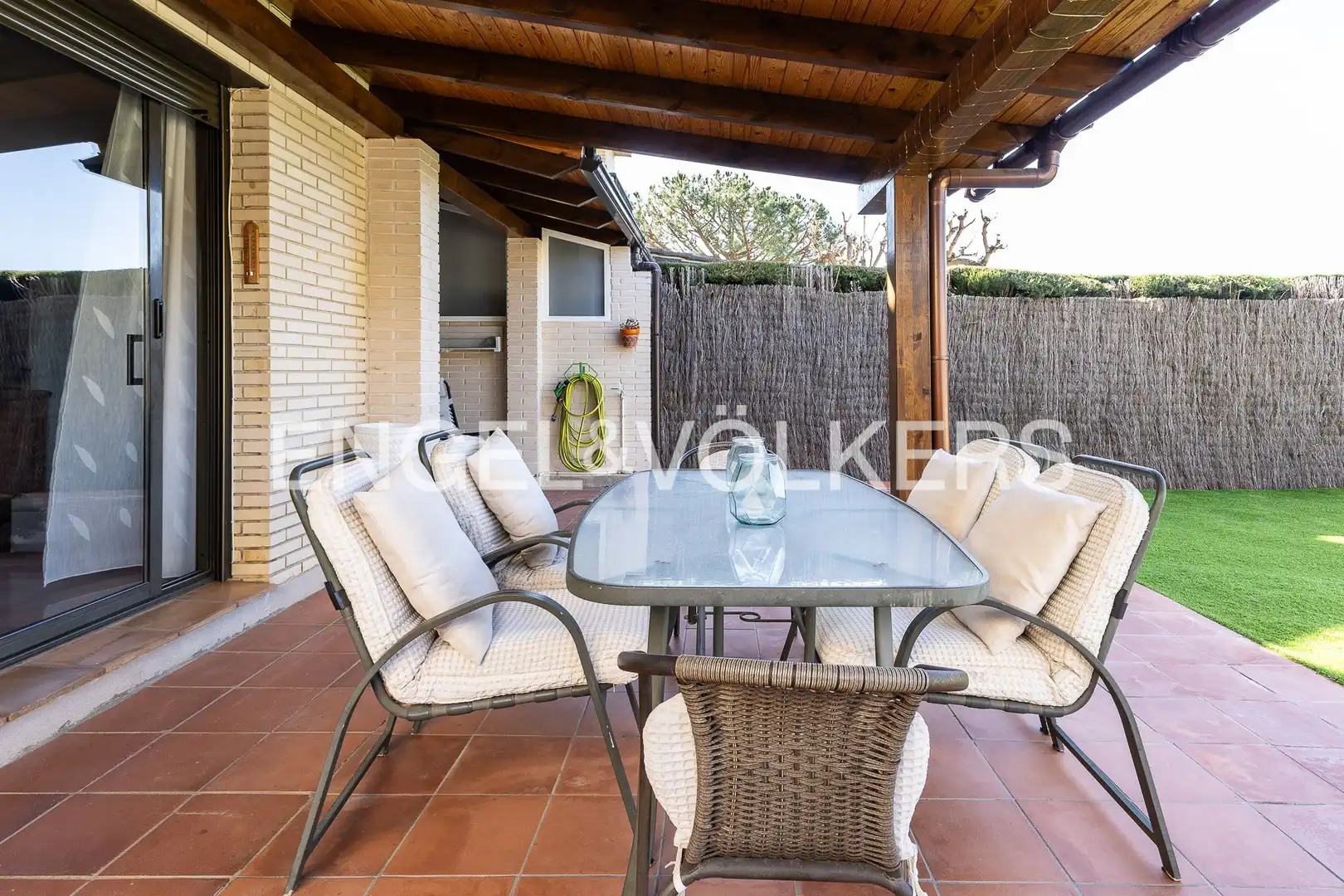 Terraza de Casa o chalet de alquiler en Sant Vicenç de Montalt con Calefacción, Jardín privado y Piscina