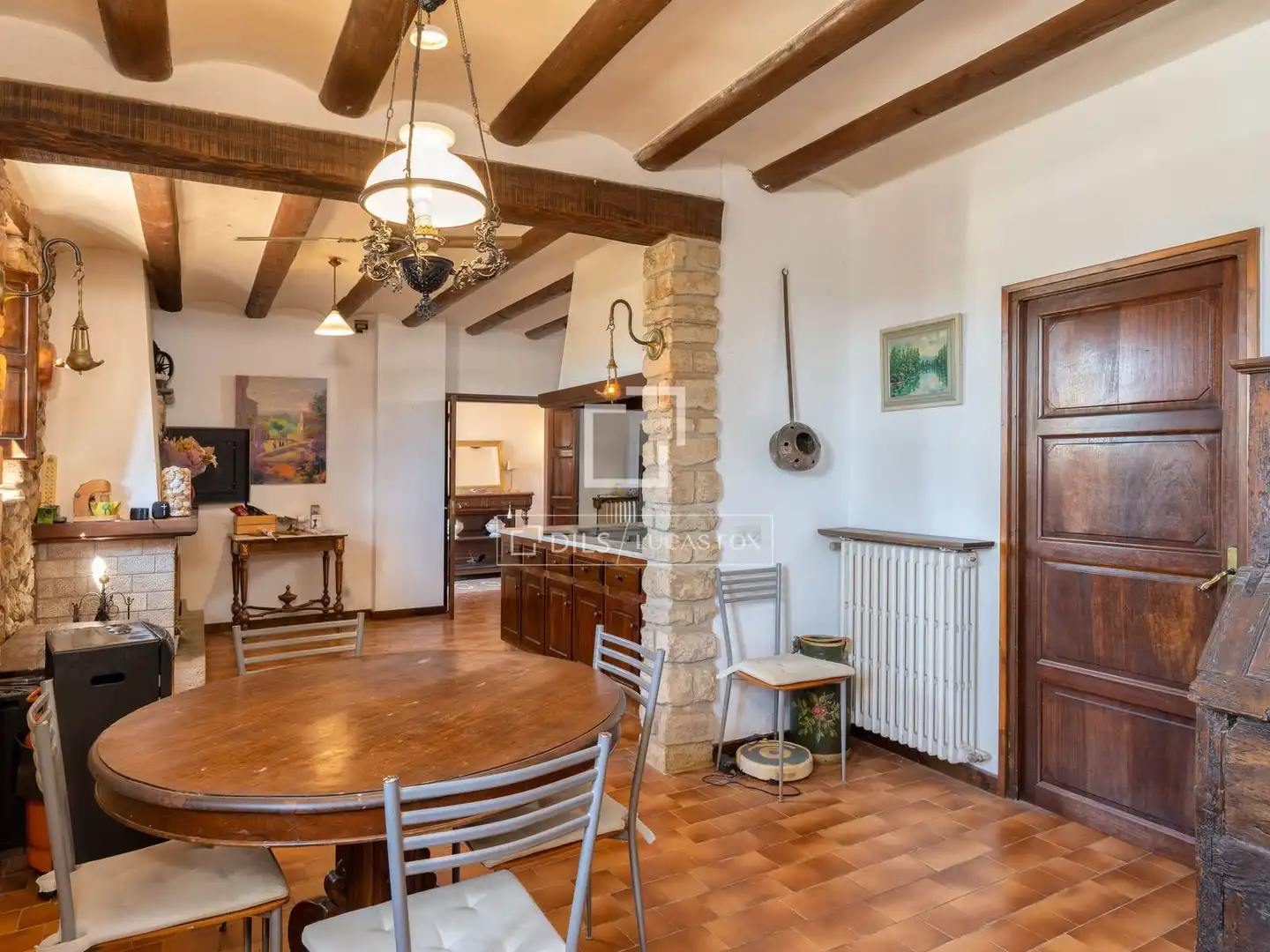 Comedor de Finca rústica en venta en Fontcoberta con Calefacción, Jardín privado y Terraza