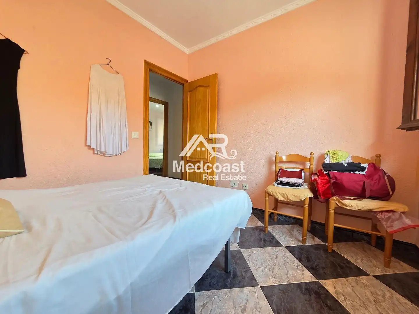 Bedroom of Flat for sale in Garrucha  with Air Conditioner, Terrace and Furnished