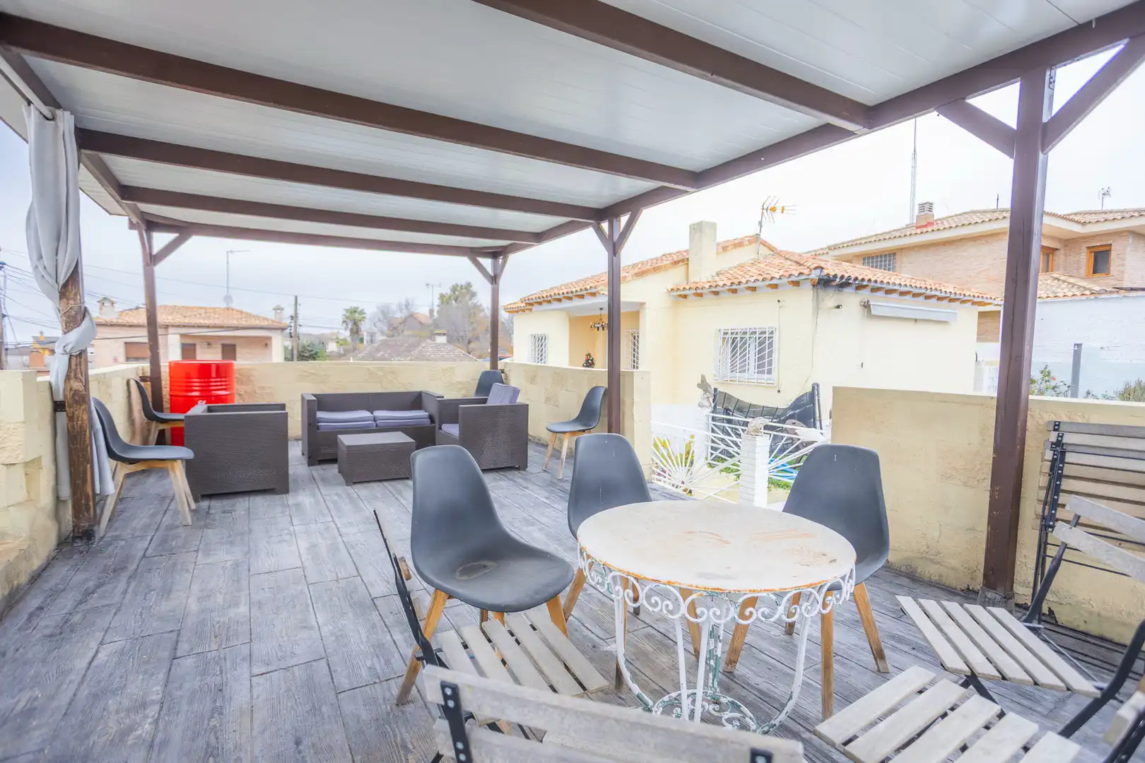 Terraza de Casa o chalet en venta en Casarrubios del Monte con Aire acondicionado, Calefacción y Jardín privado