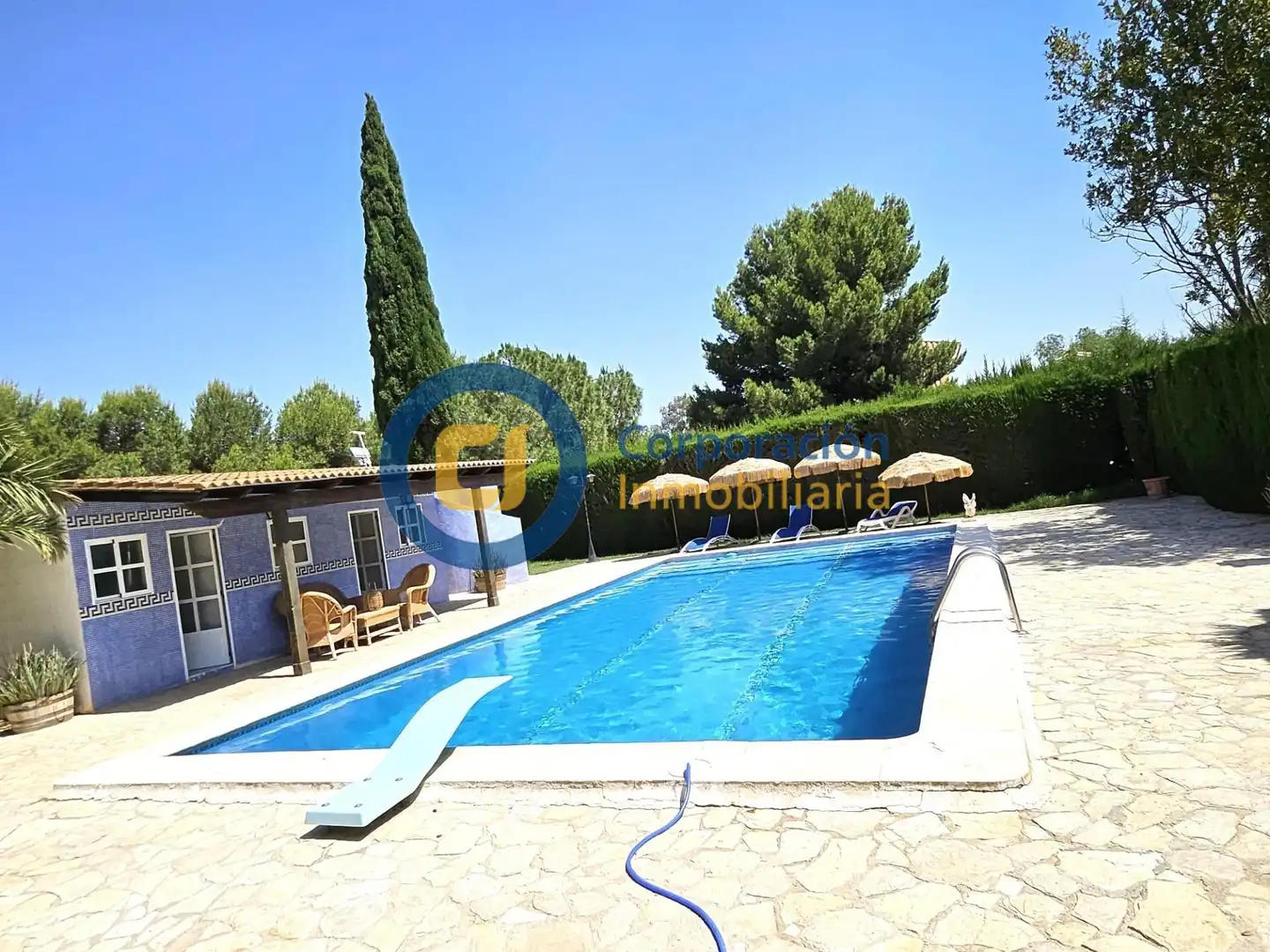 Piscina de Casa o xalet en venda en Lorca amb Aire condicionat, Jardí privat i Piscina