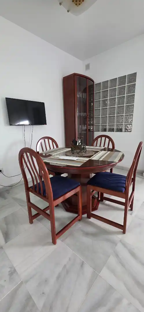 Menjador de Apartament de lloguer en Torrox amb Aire condicionat, Calefacció i Terrassa