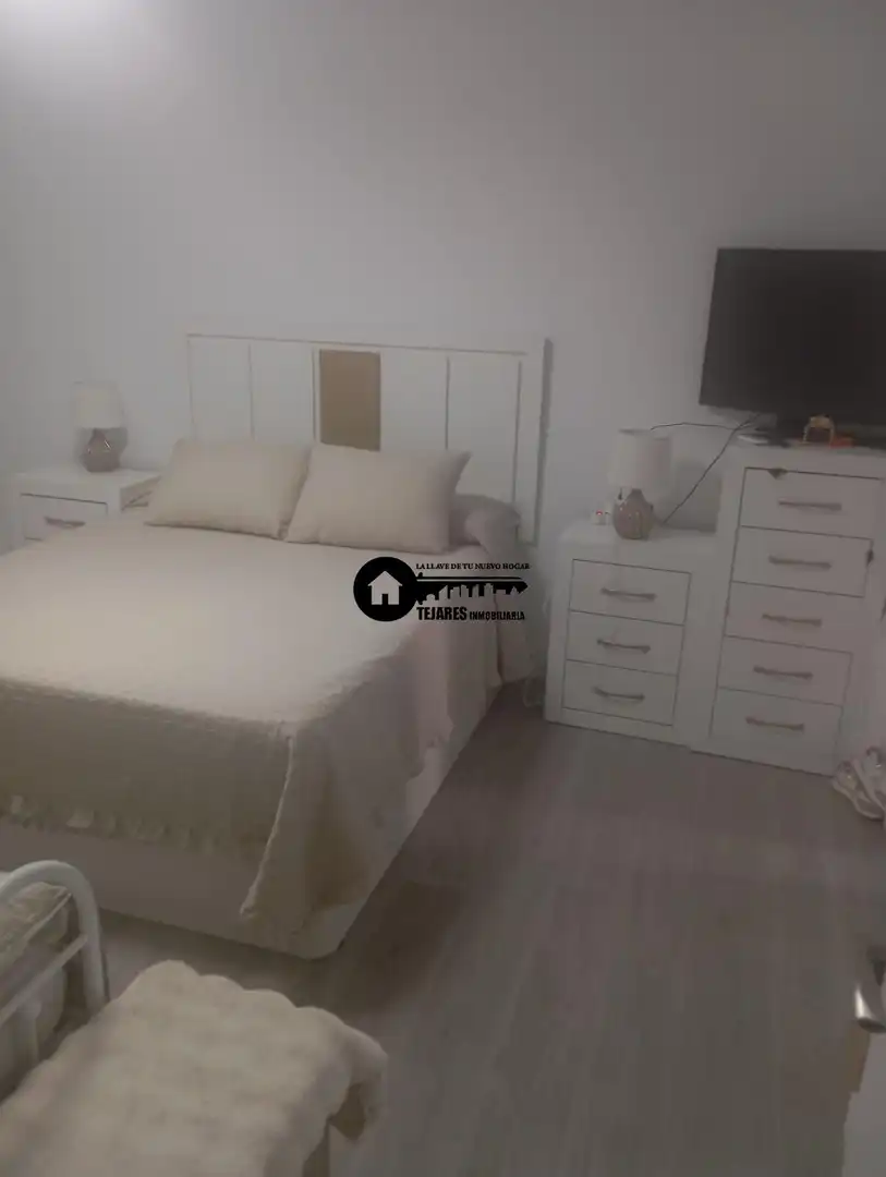 Schlafzimmer von Wohnung zur Miete in Albacete mit Heizung, Möbliert und Balkon