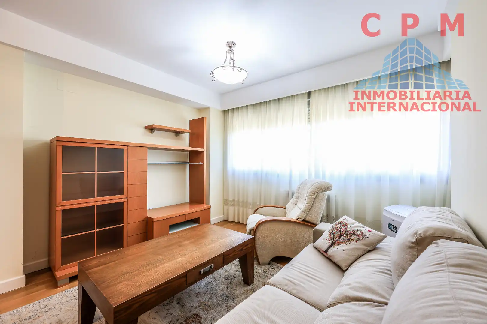 Wohnzimmer von Wohnung zur Miete in Madrid mit Klimaanlage, Heizung und Parkett