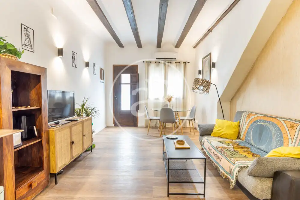 Wohnzimmer von Wohnung zur Miete in Valencia mit Klimaanlage, Heizung und Terrasse