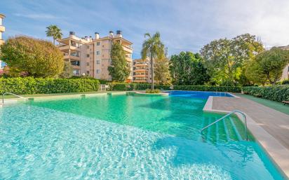 Swimming pool of Flat for sale in  Palma de Mallorca  with Heating, Private garden and Parquet flooring