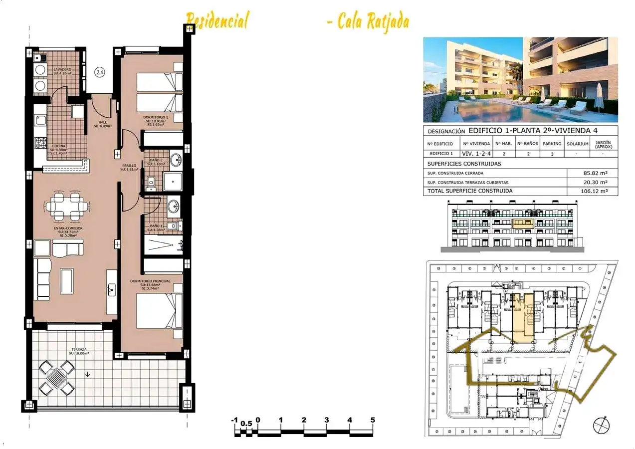 Flat for sale in Capdepera  with Air Conditioner, Private garden and Storage room