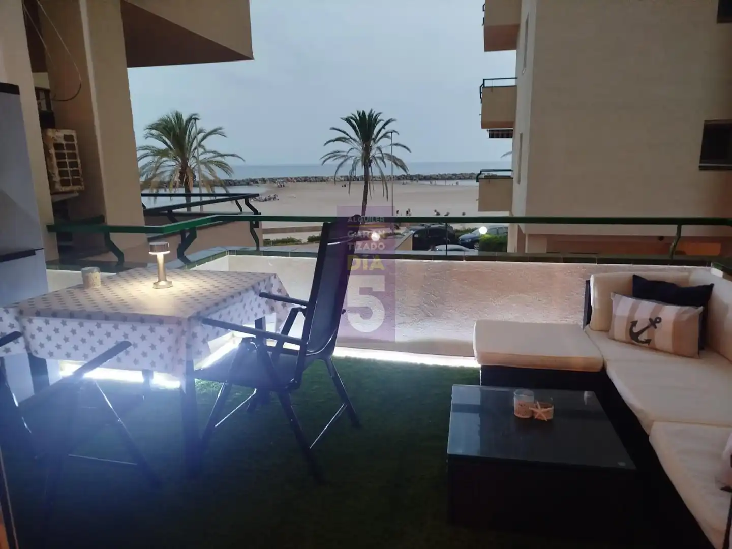 Terraza de Piso de alquiler en Cunit con Aire acondicionado, Parquet y Terraza