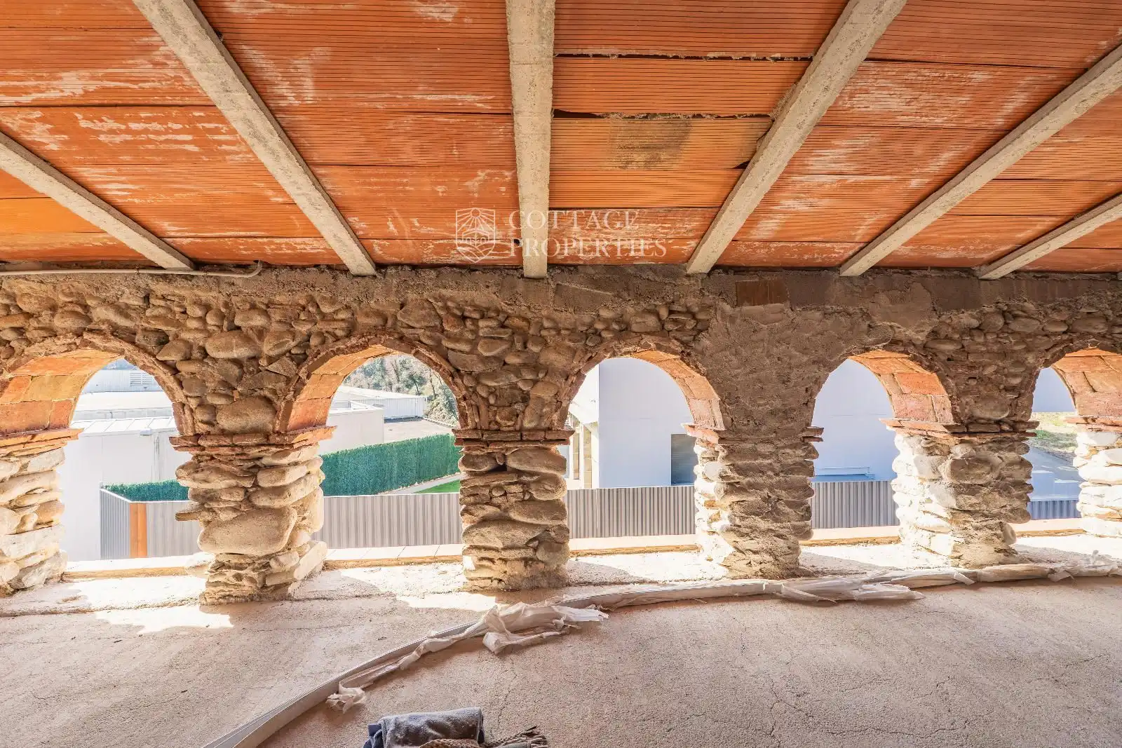 Vista exterior de Finca rústica en venda en Sant Julià del Llor i Bonmatí amb Calefacció, Terrassa i Piscina