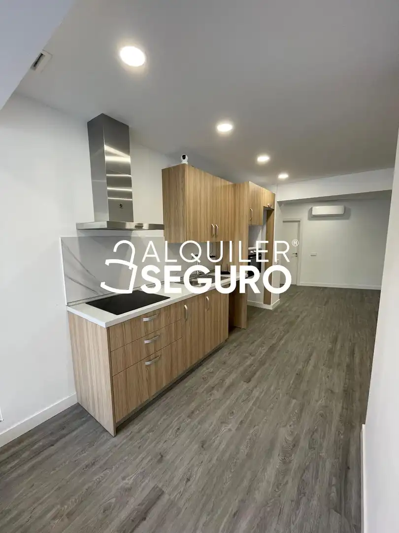 Cocina de Estudio de alquiler en Madrid con Aire acondicionado y Calefacción