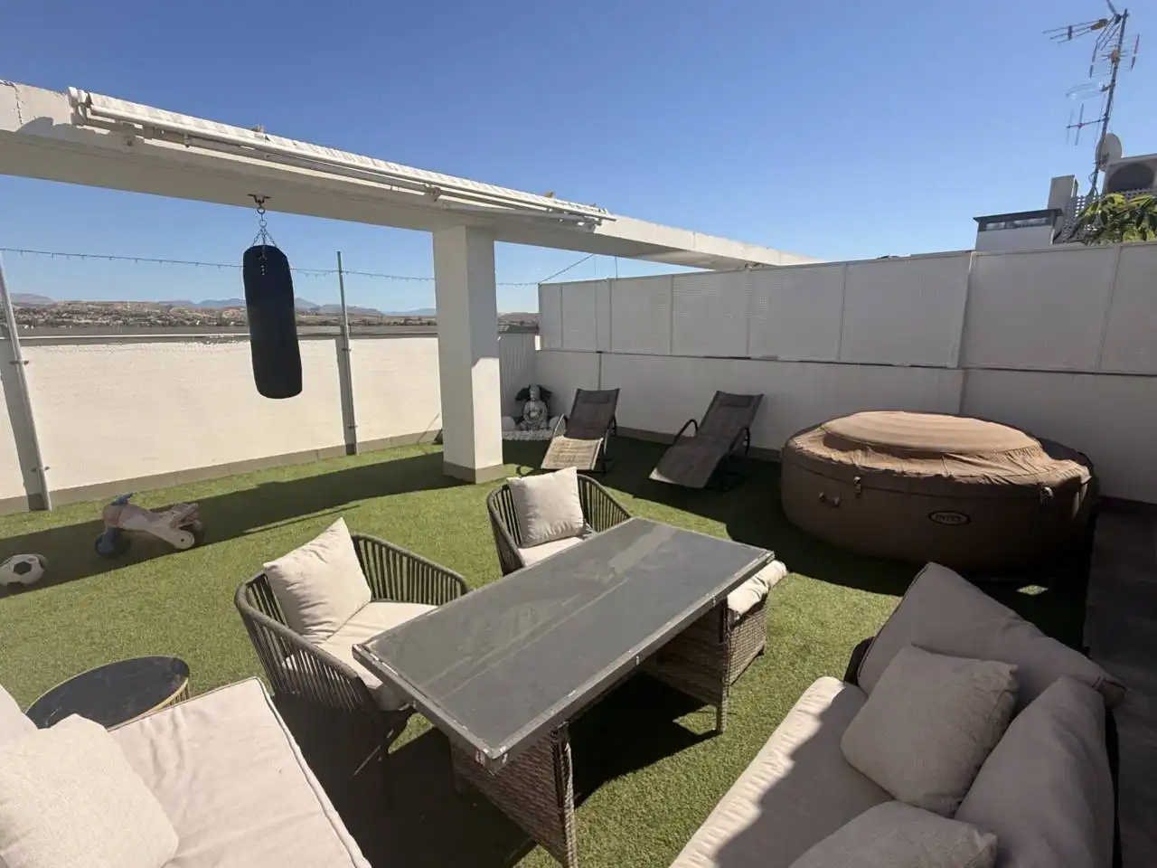 Terraza de Ático en venta en Elche / Elx con Aire acondicionado, Parquet y Terraza