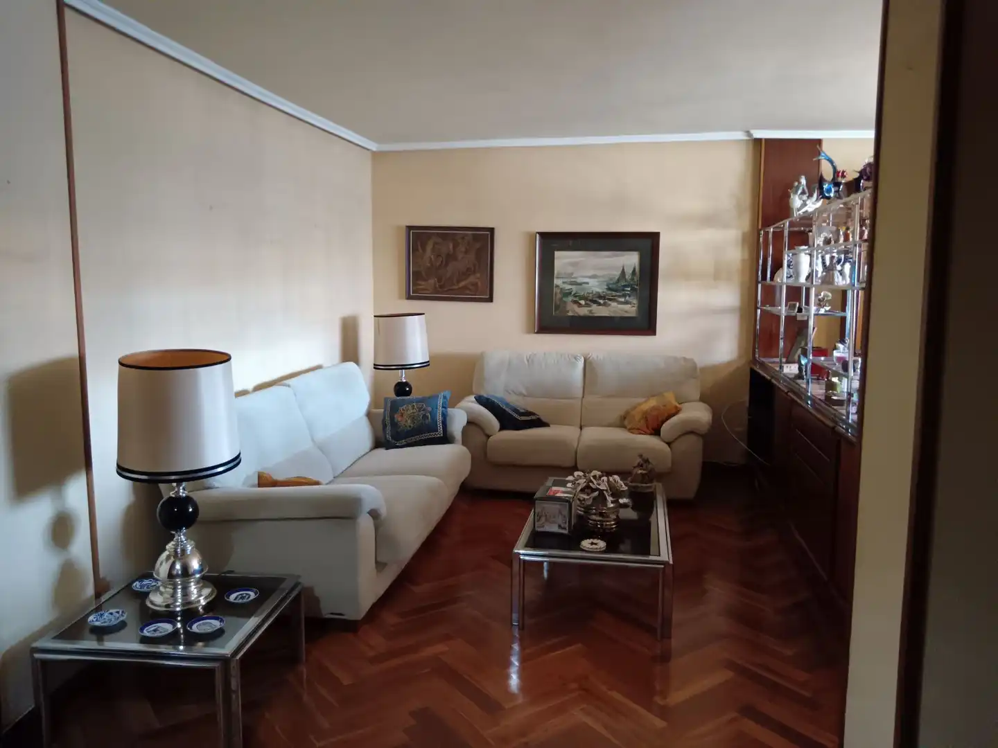 Living room of Flat for sale in A Coruña Capital   with Heating, Terrace and Storage room