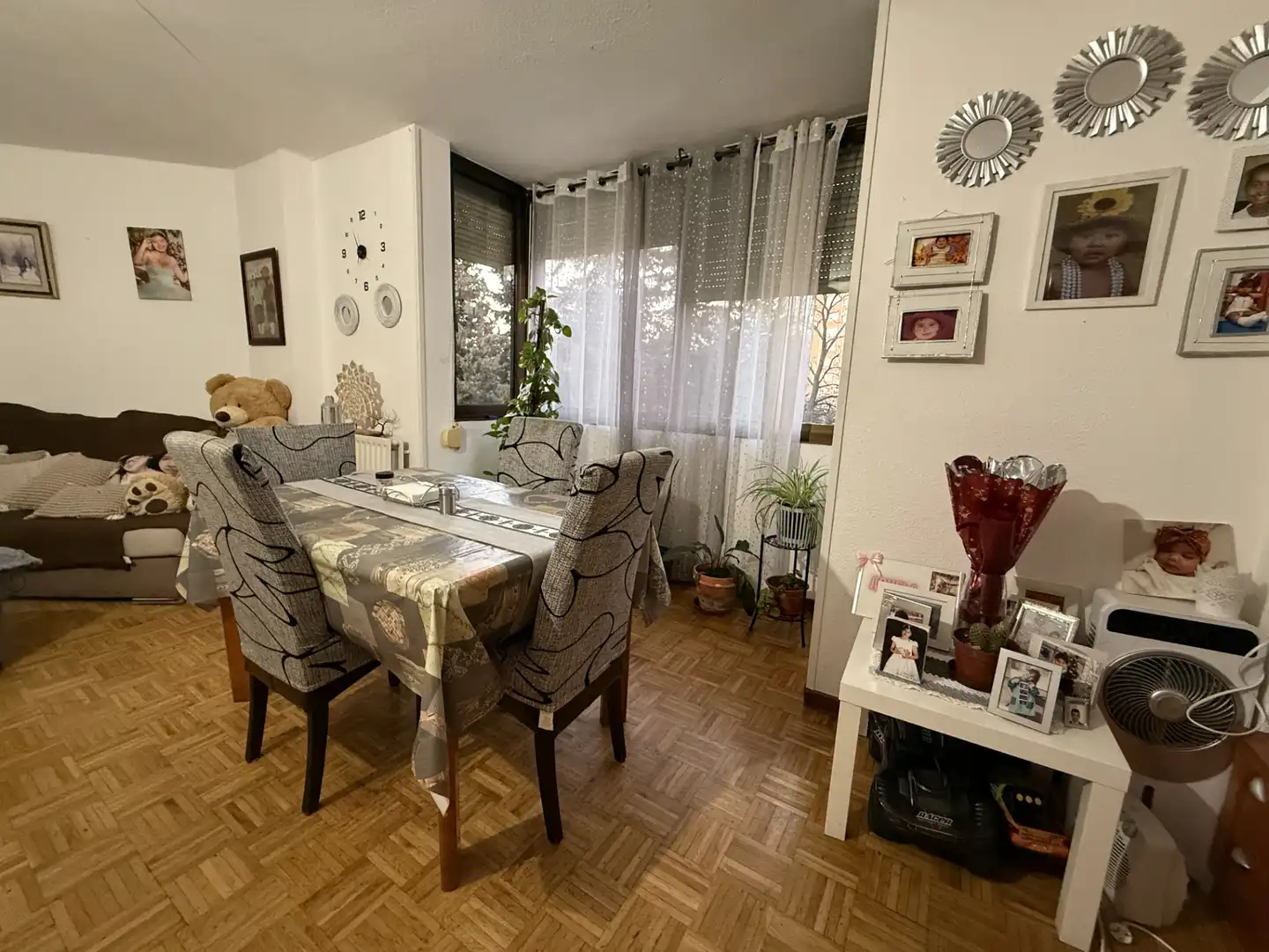 Dining room of Flat for sale in Madrid  with Heating, Parquet flooring and Terrace