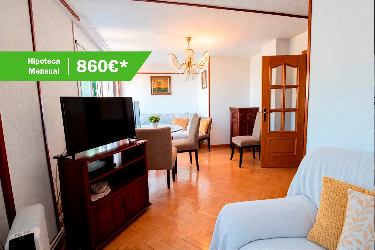Sala de estar de Piso en venta en Madrid con Calefacción, Amueblado y Horno