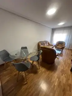 Sala d'estar de Apartament de lloguer en León Capital  amb Calefacció, Parquet i Terrassa