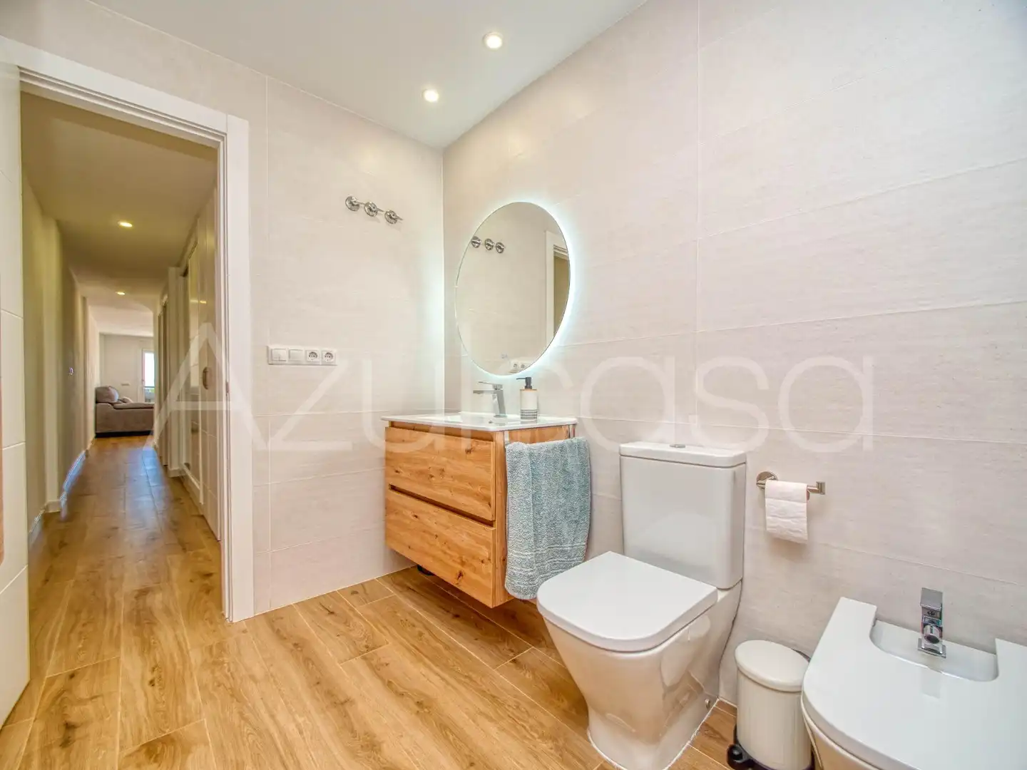 Bathroom of Flat for sale in Mutxamel  with Parquet flooring, Terrace and Community pool