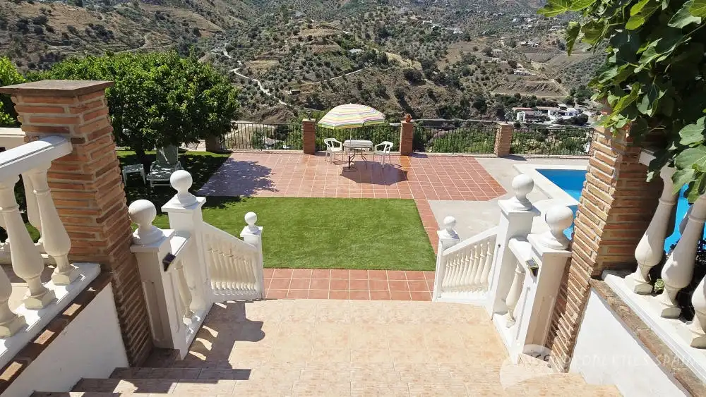 Terrace of Houses for sale in Cómpeta  with Air Conditioner, Private garden and Swimming Pool