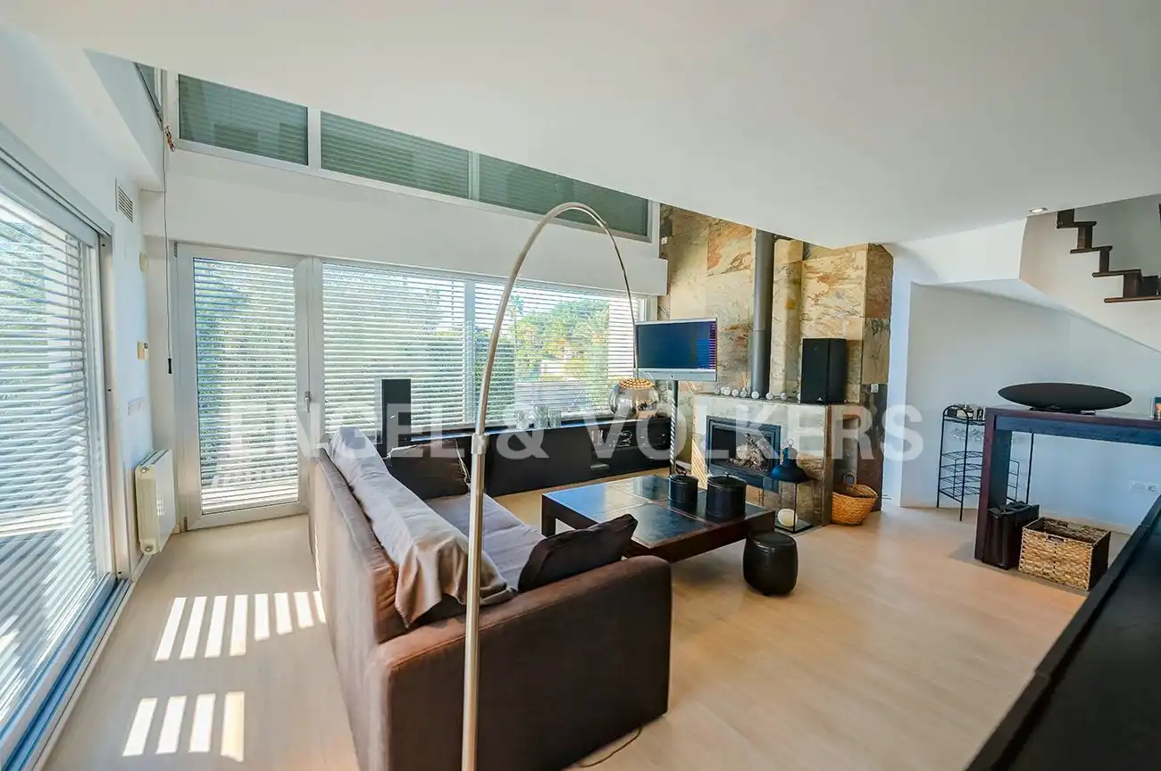 Living room of Houses for sale in Sant Joan d'Alacant  with Air Conditioner, Private garden and Terrace