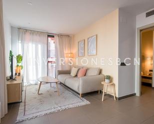 Living room of Apartment to rent in  Barcelona Capital  with Air Conditioner, Heating and Private garden