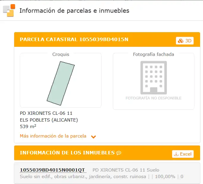 Residential land for sale in Partida Xironets Cl-06 11, imagen 2