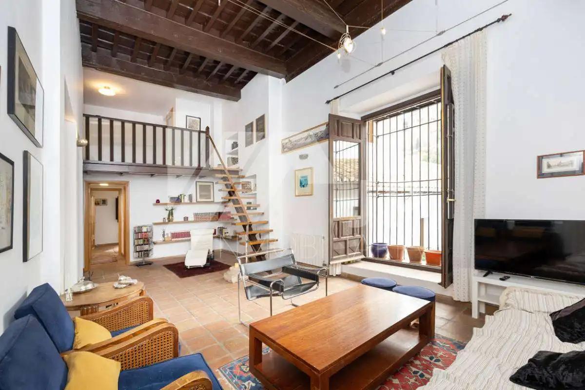 Living room of Duplexes for rent in Granada  with Heating, Furnished and Balcony