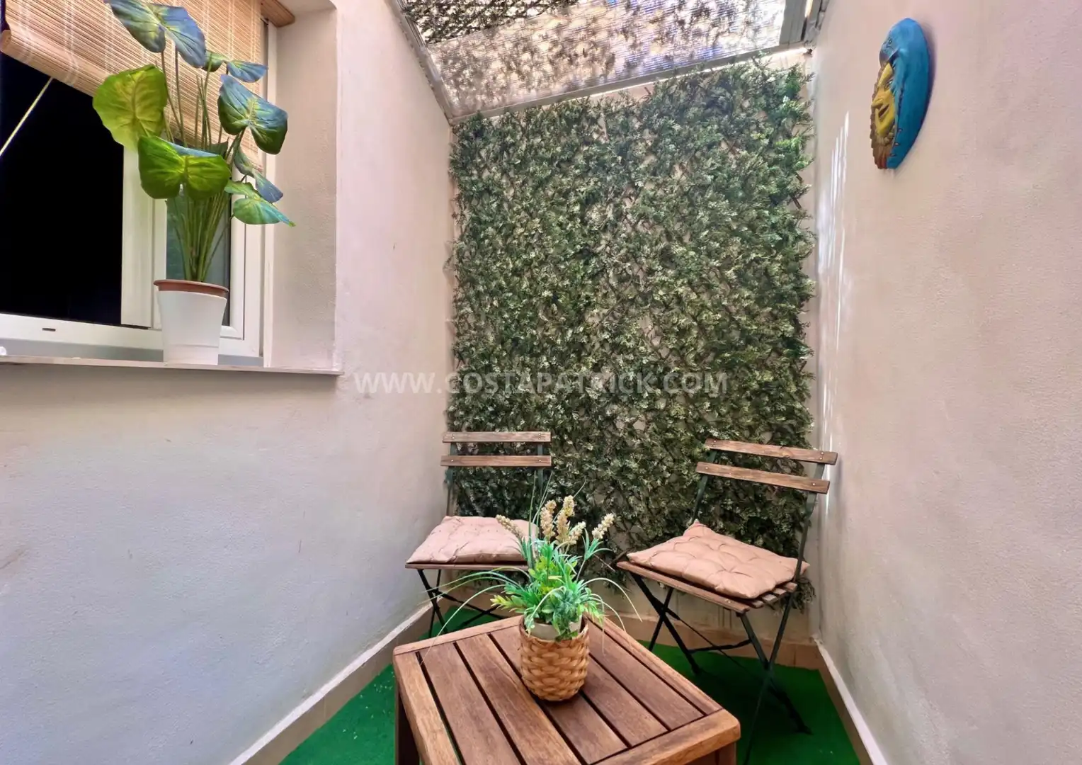 Terraza de Casa adosada de alquiler en Los Alcázares con Aire acondicionado, Calefacción y Jardín privado