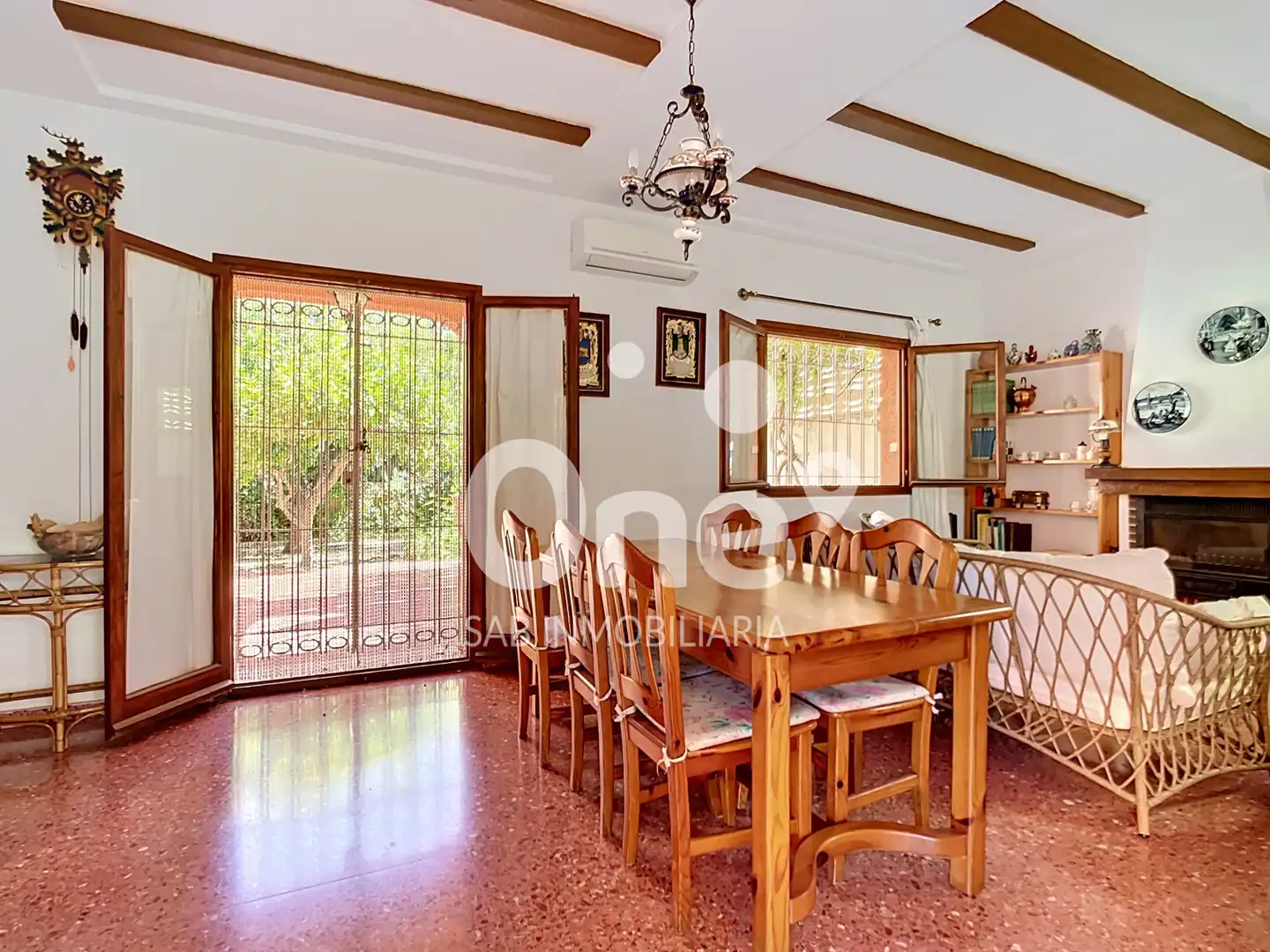 Dining room of Houses for sale in San Antonio de Benagéber  with Air Conditioner, Private garden and Terrace