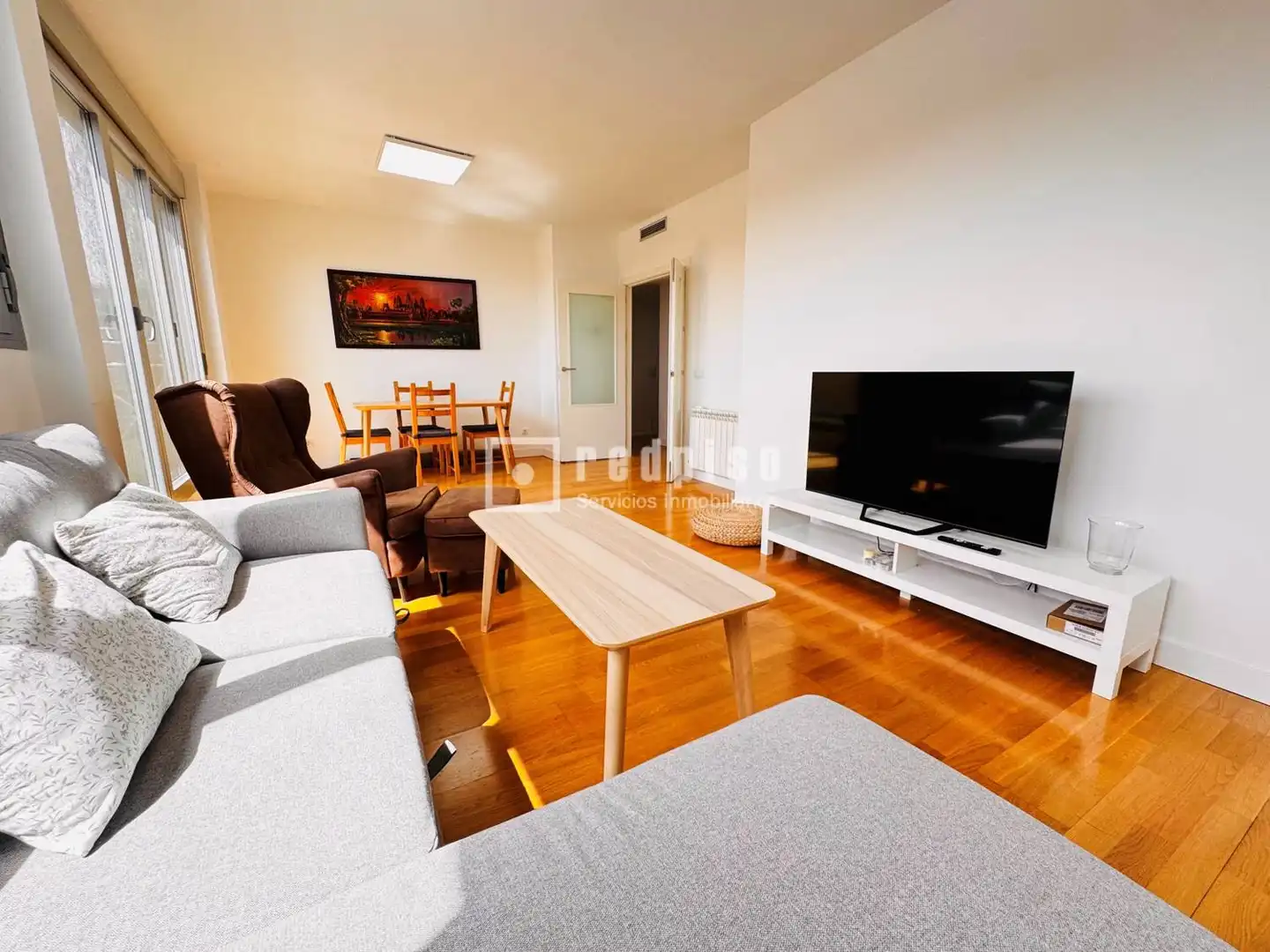 Living room of Attic for rent in Getafe  with Air Conditioner, Heating and Private garden