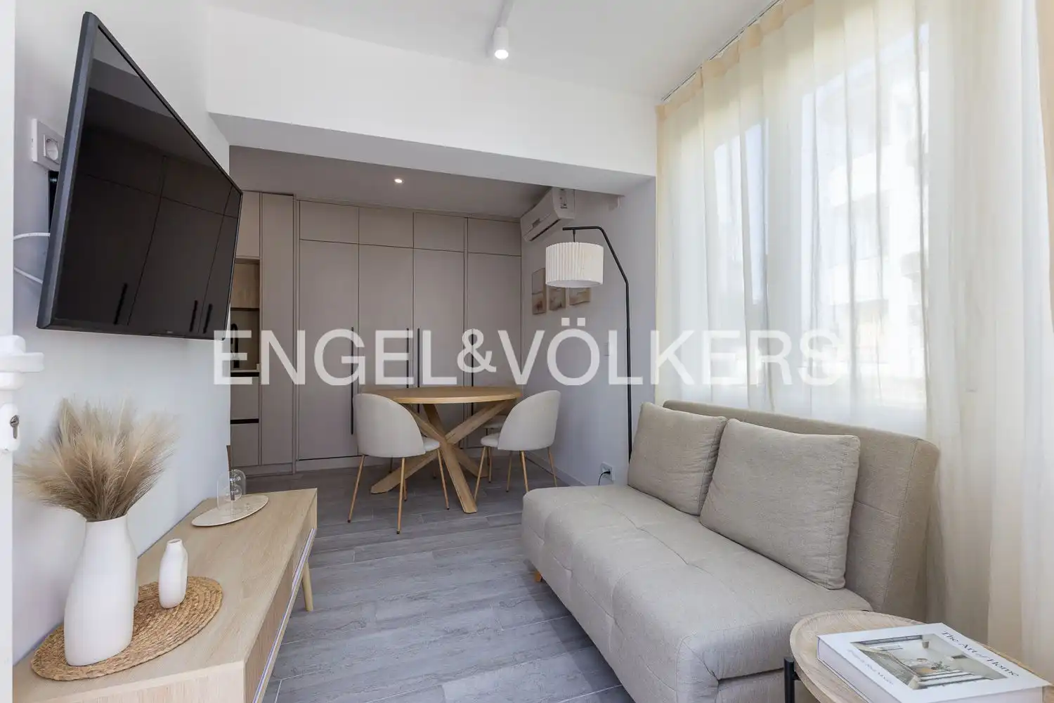 Sala d'estar de Apartament de lloguer en Dénia amb Aire condicionat, Calefacció i Terrassa