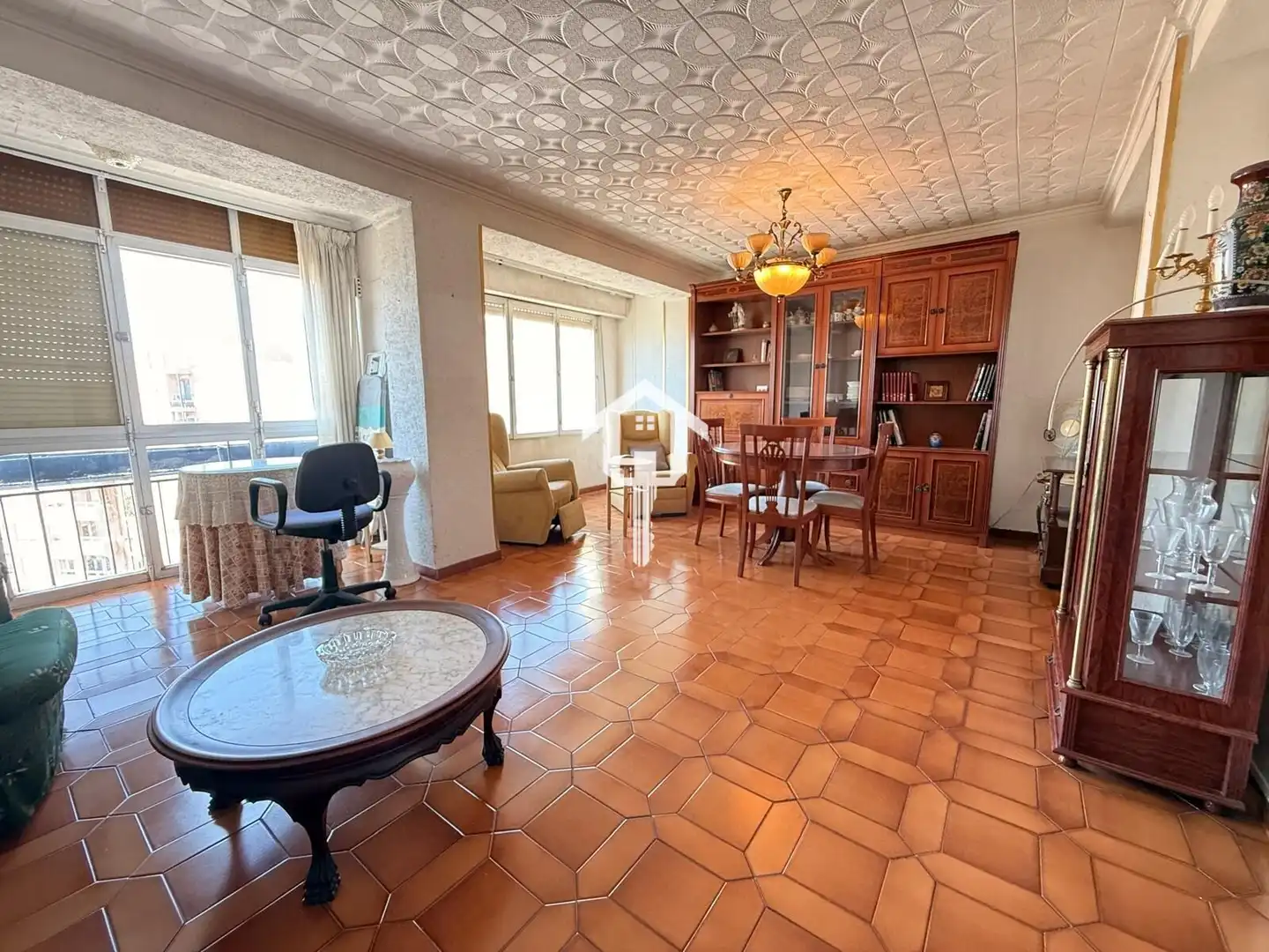 Sala de estar de Piso en venta en Alicante / Alacant con Amueblado