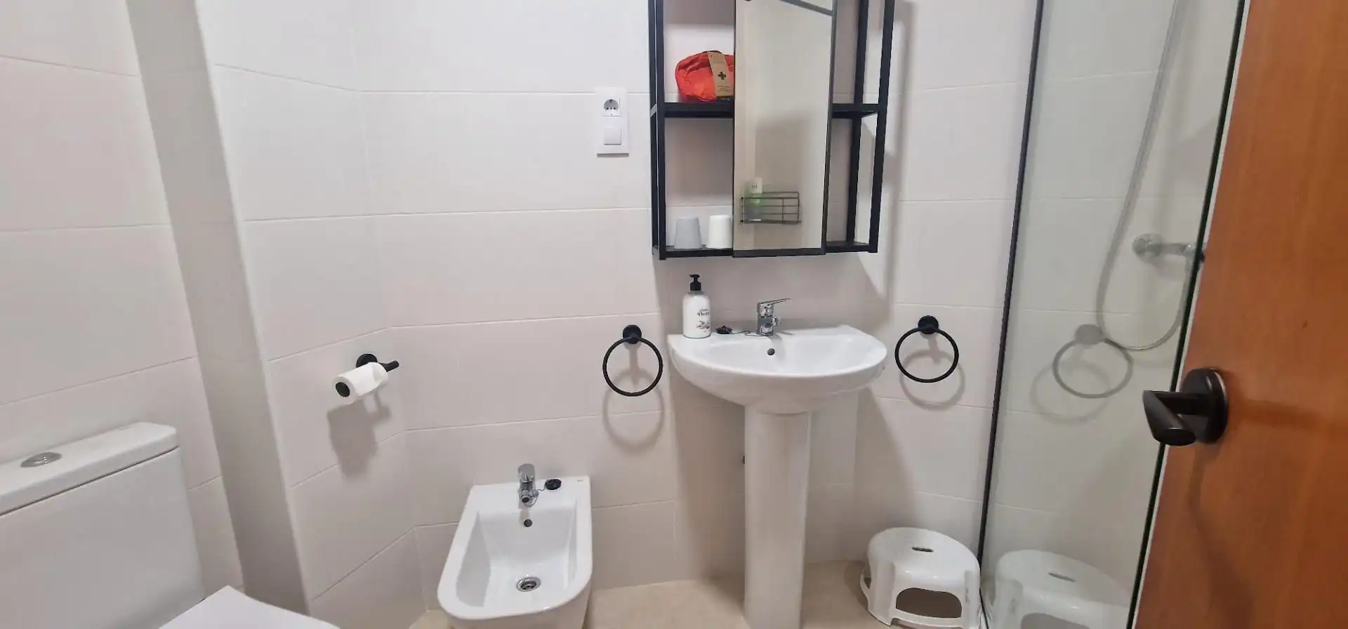 Badezimmer von Wohnung zur Miete in Águilas mit Klimaanlage und Möbliert