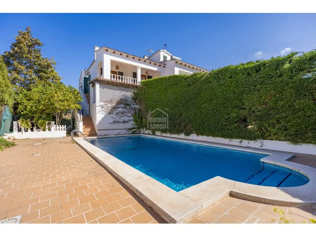 Vista exterior de Casa o chalet en venta en Ferreries con Jardín privado, Terraza y Piscina