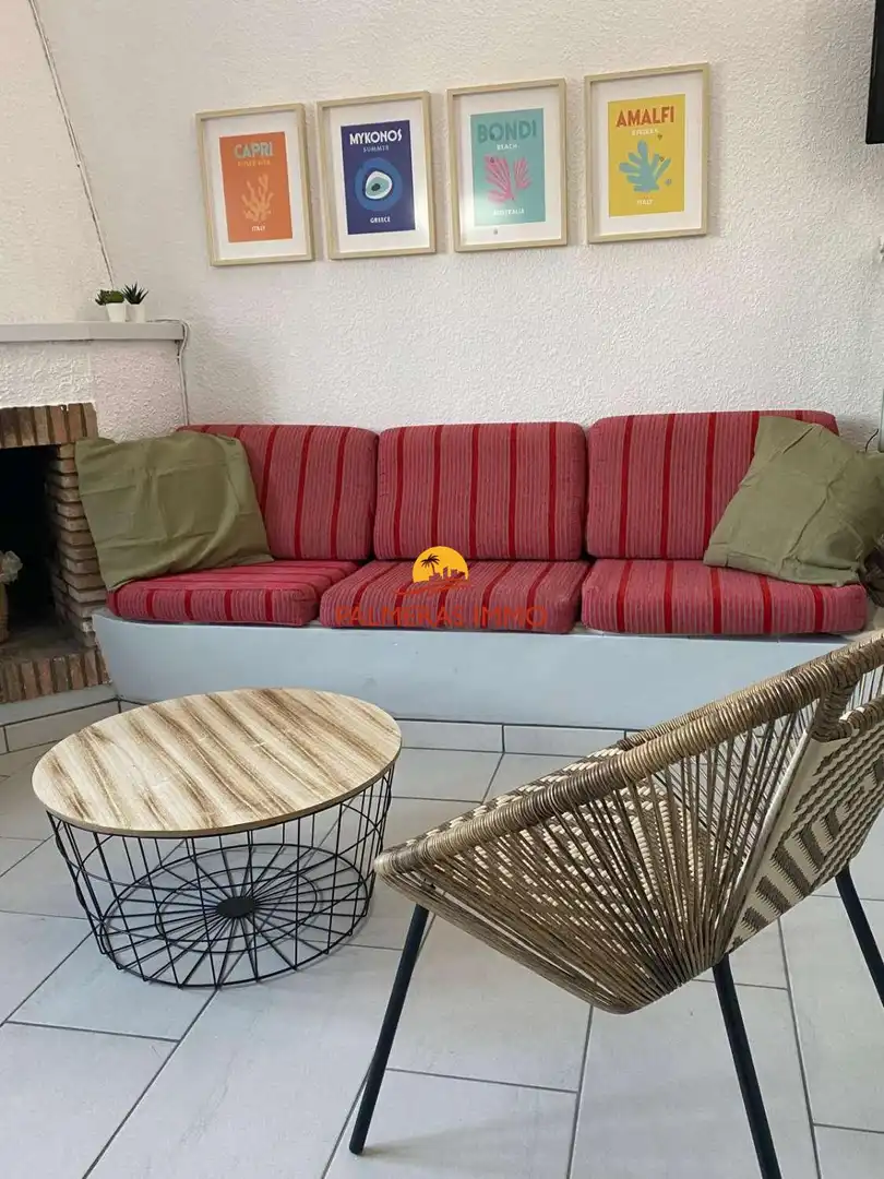 Sala de estar de Casa adosada en venta en Mont-roig del Camp con Aire acondicionado, Calefacción y Terraza