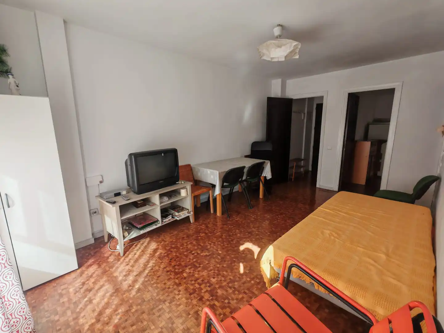 Living room of Flat for sale in Móstoles  with Heating, Parquet flooring and Terrace