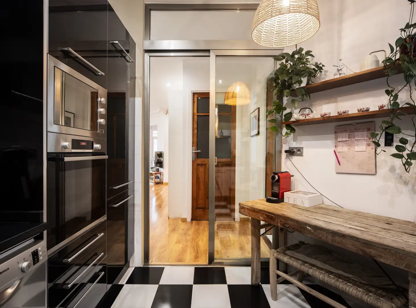 Cocina de Piso en venta en A Coruña Capital  con Calefacción, Amueblado y Horno