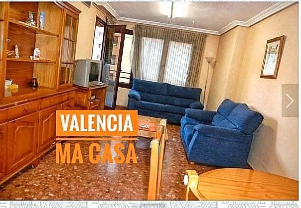 Bedroom of Flat to rent in  Valencia Capital  with Air Conditioner, Heating and Terrace