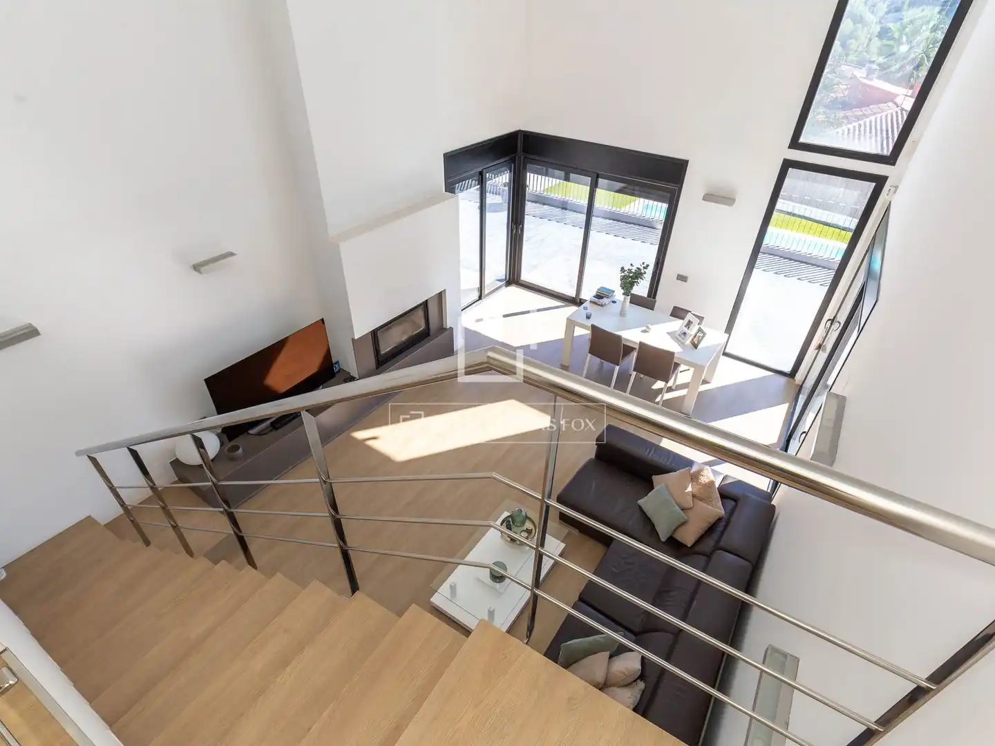Sala d'estar de Casa o xalet en venda en Vallirana, Barcelona