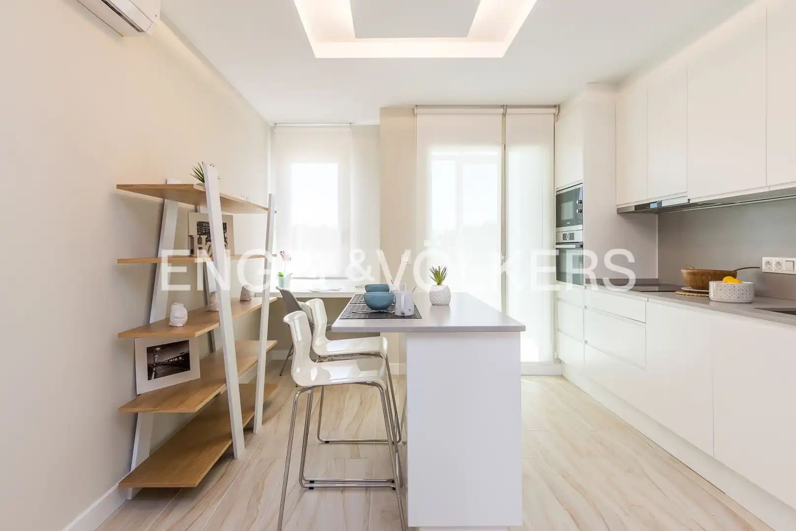 Küche von Wohnung zur Miete in Madrid mit Klimaanlage, Heizung und Möbliert