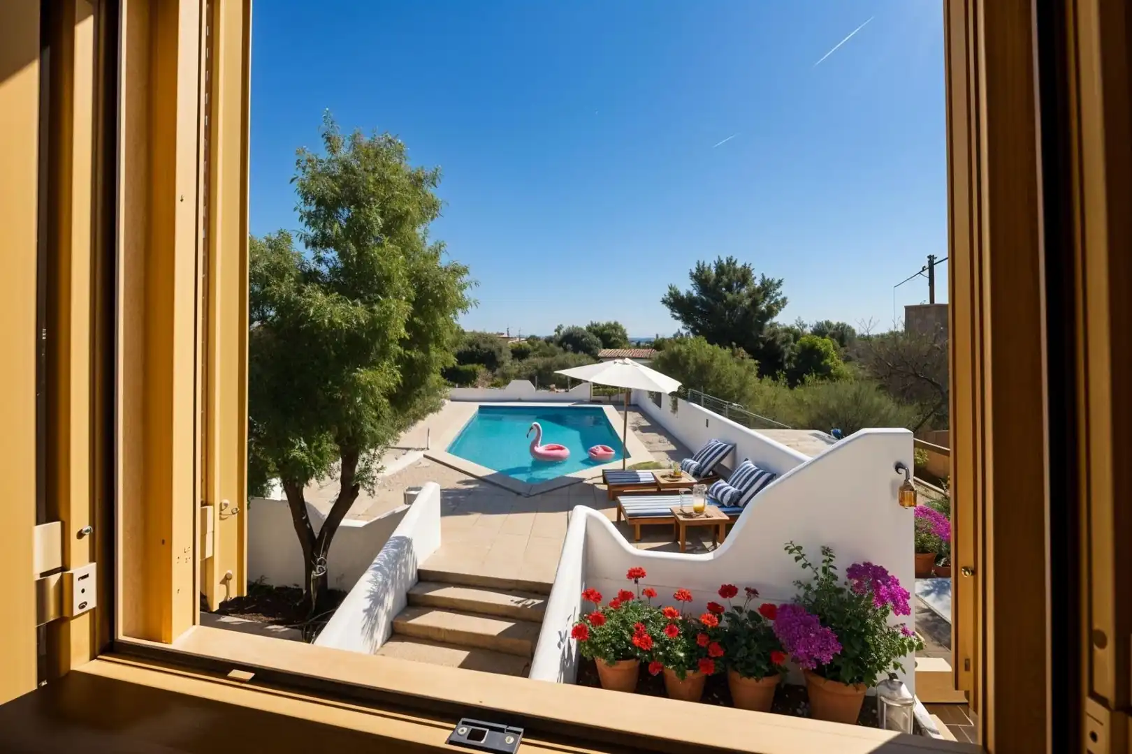 Terraza de Finca rústica en venta en  Palma de Mallorca con Aire acondicionado, Calefacción y Jardín privado