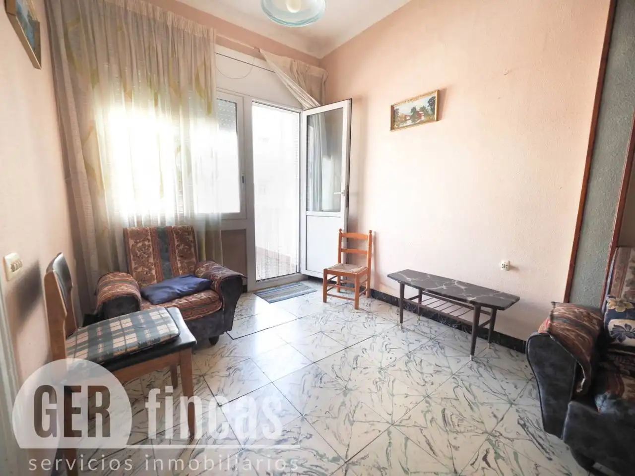 Sala de estar de Piso en venta en Terrassa con Terraza