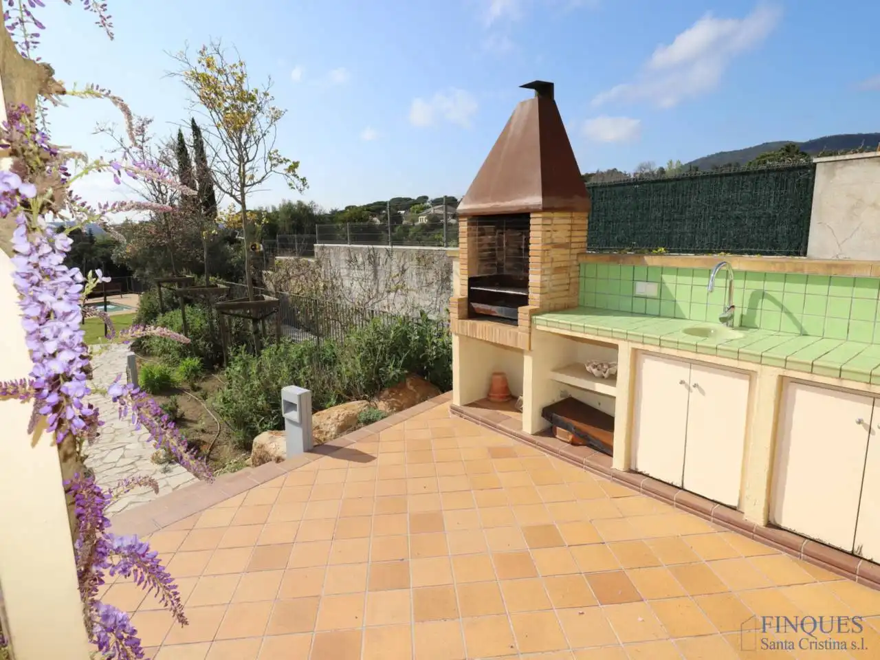 Terraza de Casa o chalet en venta en Santa Cristina d'Aro con Aire acondicionado, Calefacción y Jardín privado