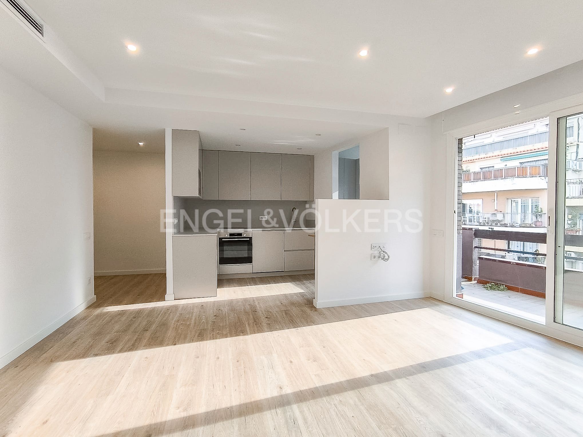 Sala d'estar de Apartament de lloguer en  Barcelona Capital amb Aire condicionat, Calefacció i Parquet