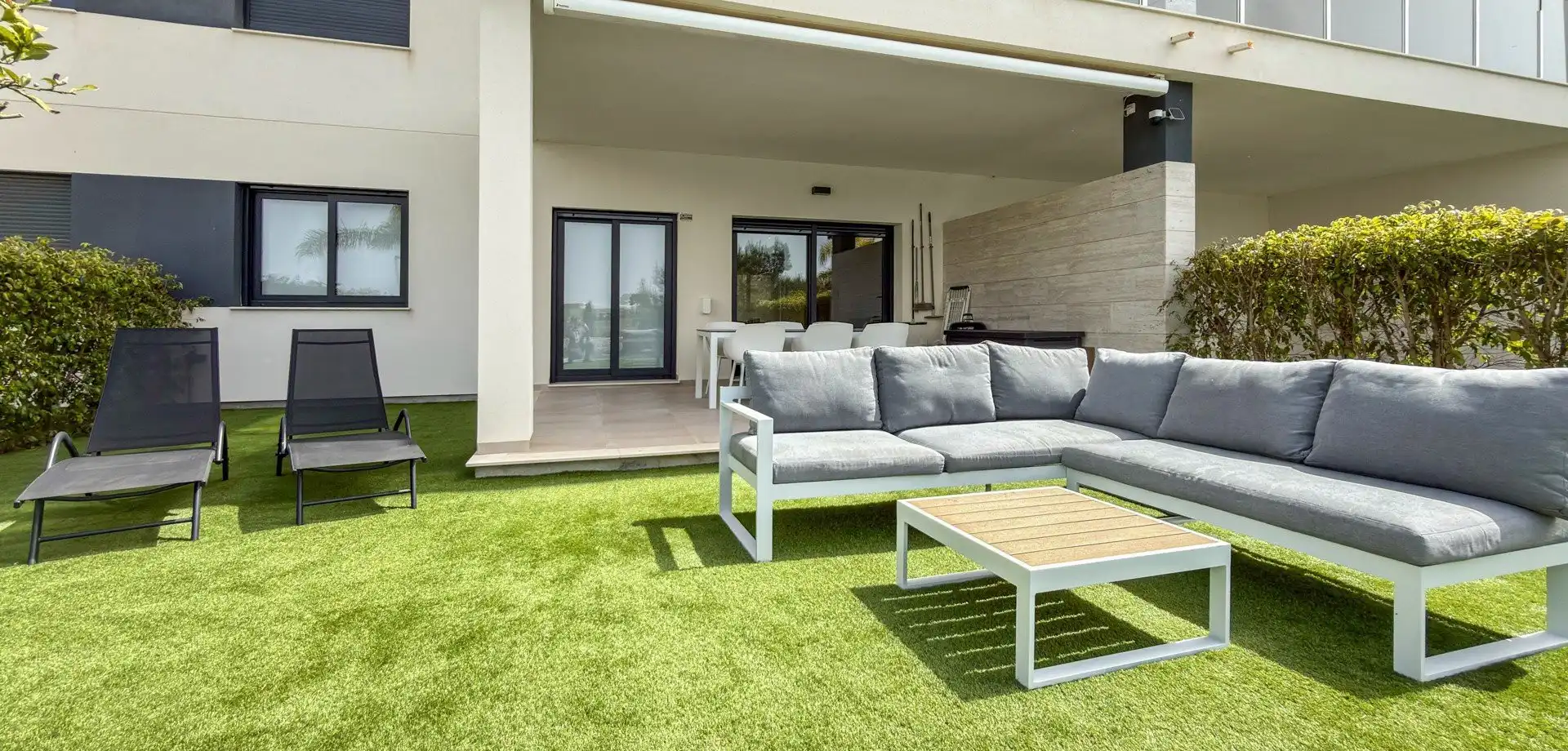 Terraza de Apartamento en venta en Pilar de la Horadada con Jardín privado, Terraza y Amueblado
